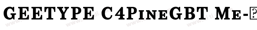 GEETYPE C4PineGBT Me字体转换
